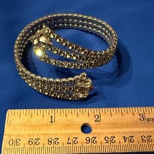 Elegant Silver Rhinestone Bracelet